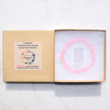 [1] Premium CHARGED Rose Quartz Crystal 8mm Bead Bracelet Stretchy ENERGY REIKI