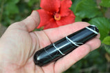 Charged 4" Black Onyx Massage Wand Crystal Healing Energy REIKI ~70g