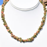 CHARGED Unakite Crystal 18" Necklace Healing Energy REIKI WOW!!!
