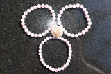 [1] Premium CHARGED Pink Kunzite Crystal 8mm Bead Bracelet Stretchy ENERGY REIKI