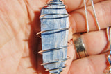 xBrazilian Blue Kyanite Crystal Perfect Pendant™ + 26" 925 Silver Chain WOW!!!